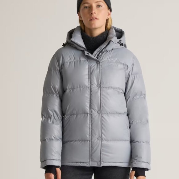 Quince Women's Gray Down Puffer Coat Size XL NWT - Picture 1 of 11